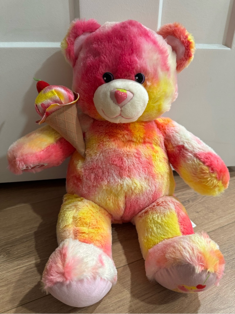 Build-A-Bear Workshop Strawberry Cheesecake Ice Cream Bear - Retired
